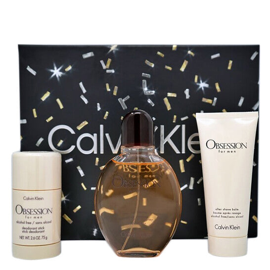 CK Obsession 3 Piece 4.2oz (125mL) EDT SET for men by Calvin Klein