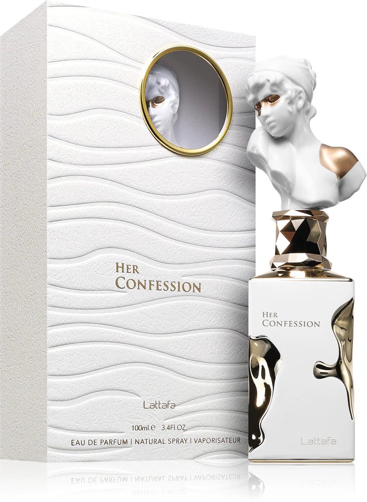 Her Confession 3.4oz (100mL) EDP para mujer de Lattafa