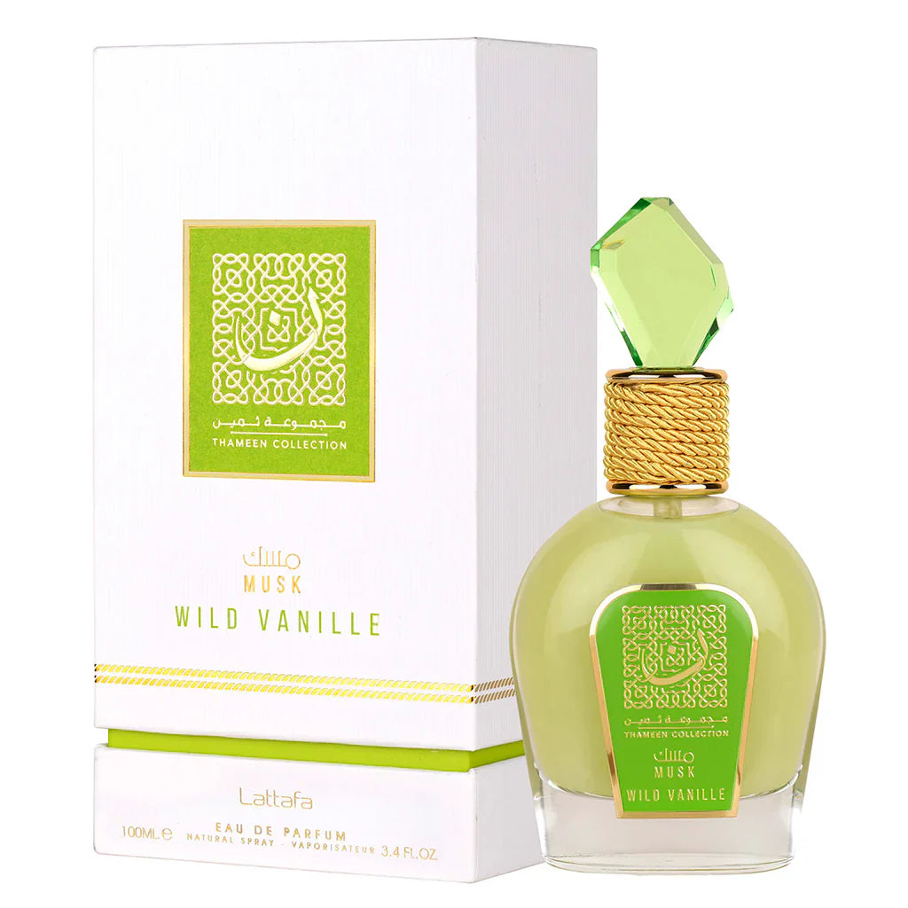 Thameen Musk Wild Vanille 3.4oz (100ml) EDP para mujer de Lattafa