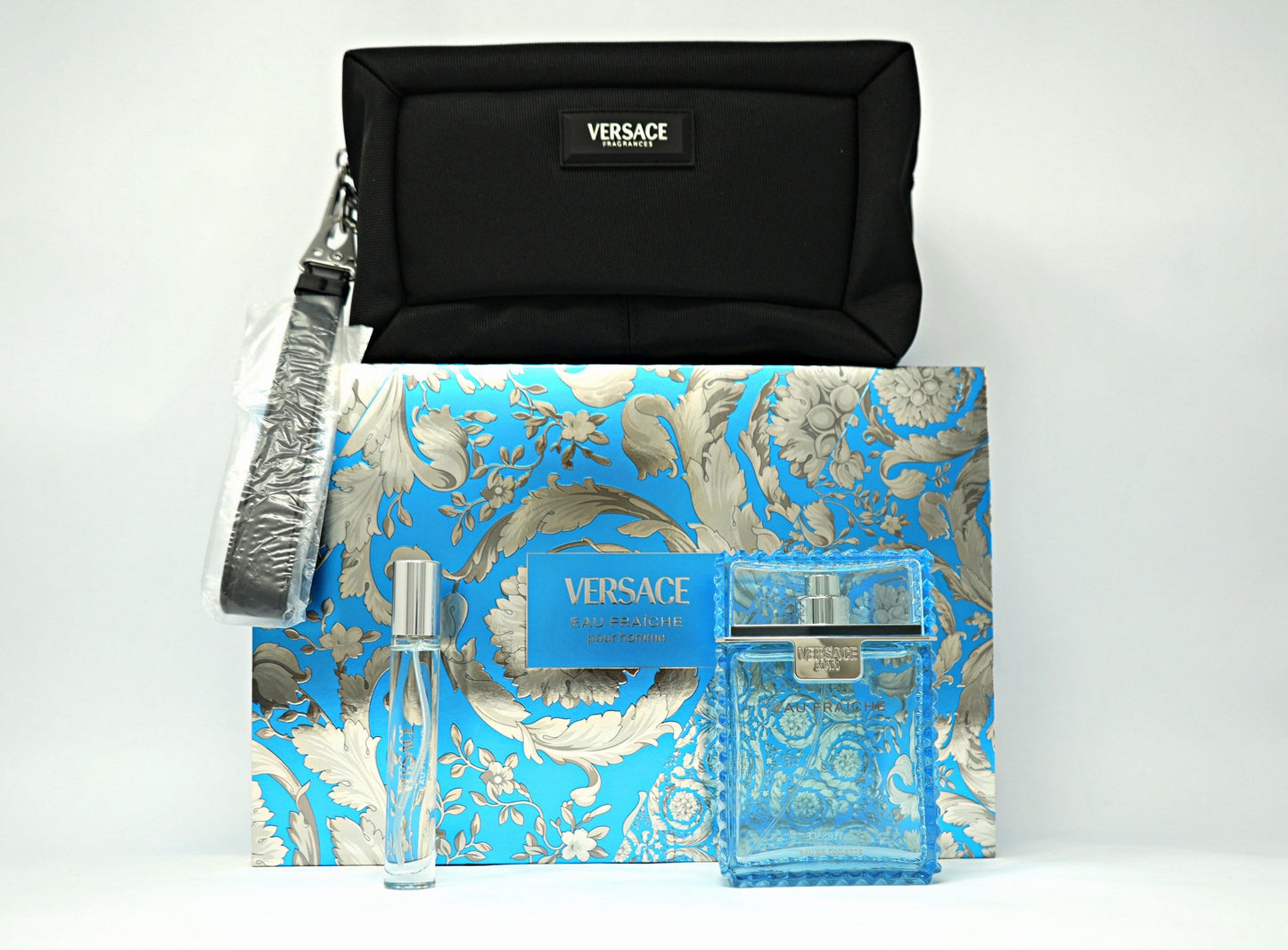 Eau Fraiche 2026 3 Piece EDT 3.4oz (100mL) SET for men by Versace