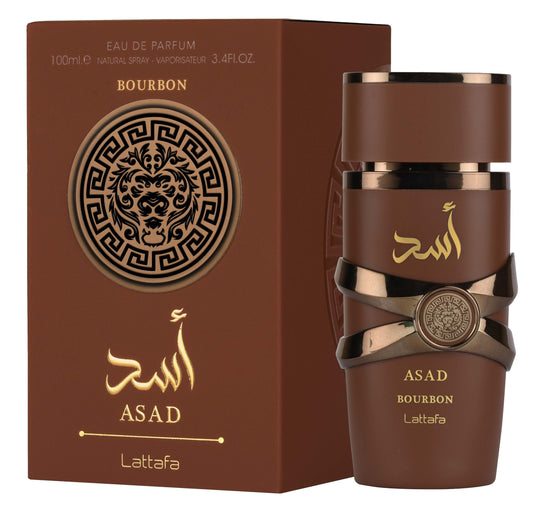 Asad Bourbon 3.4oz (100mL) EDP for men by Lattafa