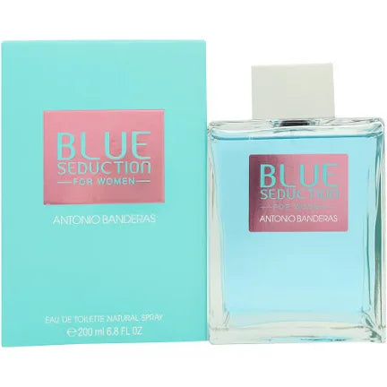Blue Seduction 6.7oz (200mL) EDT para mujeres de Antonio Banderas