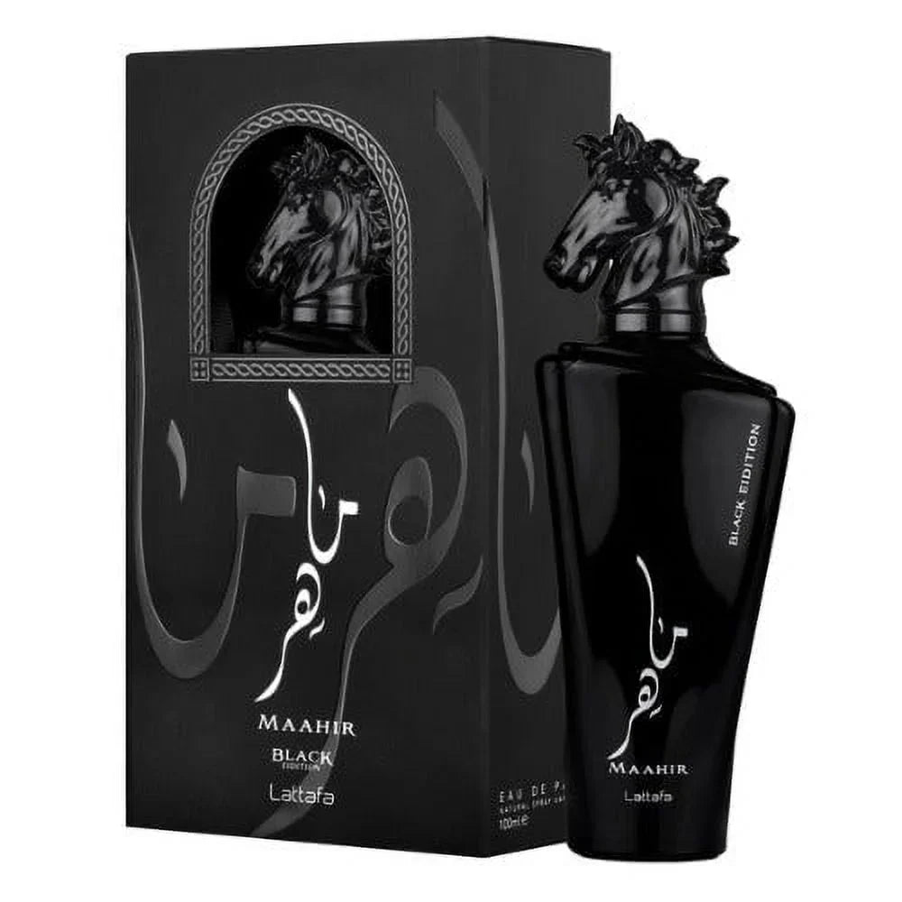 Maahir Black 3.4oz (100mL) EDP unisex by Lattafa