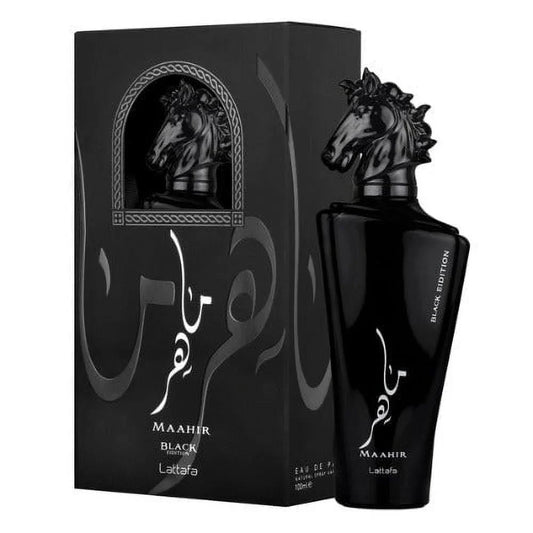 Maahir Black 3.4oz (100mL) EDP unisex by Lattafa