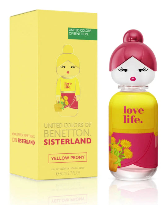 Sisterland Yellow Peony 2.7oz (80ml) EDP para mujer de Benetton