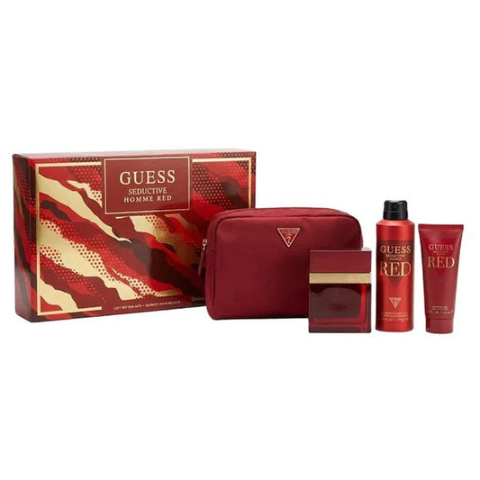 Seductive Red Homme 4 Piece EDT 3.4oz (100mL) SET for men by Guess