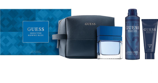 Seductive Blue Homme 4 Piece EDT 3.4oz (100mL) SET for men by Guess